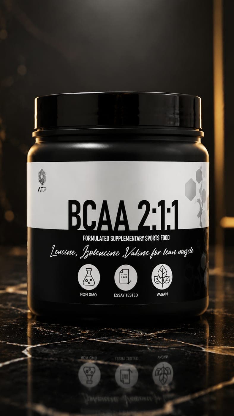 قوطی BCAA ۲:۱:۱ روی مرمر مشکی